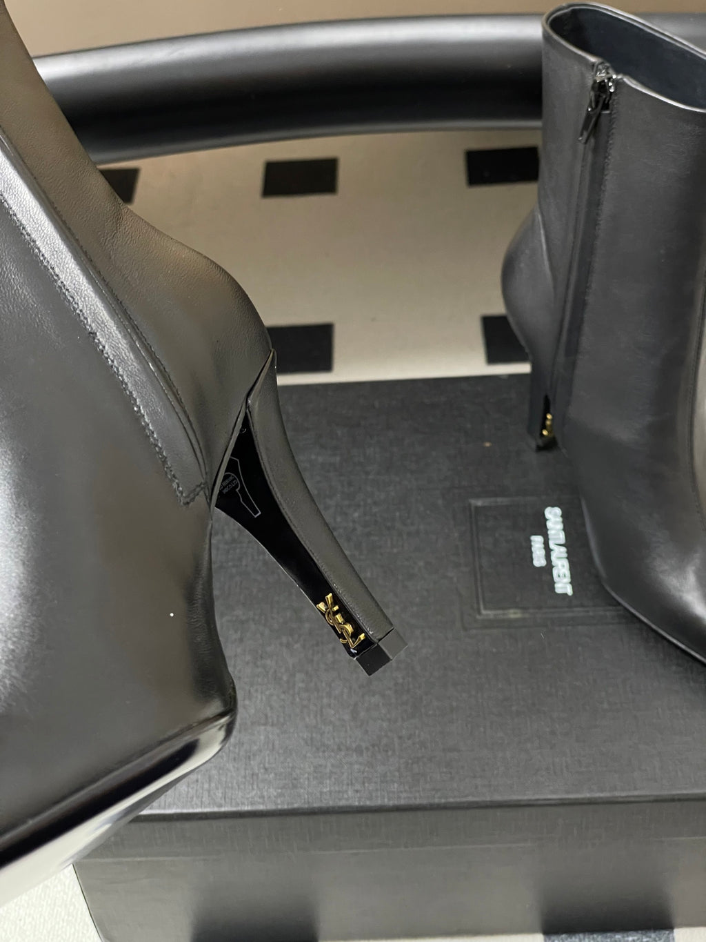 Saint Laurent FW26 Pointed Toe High Heel Boots