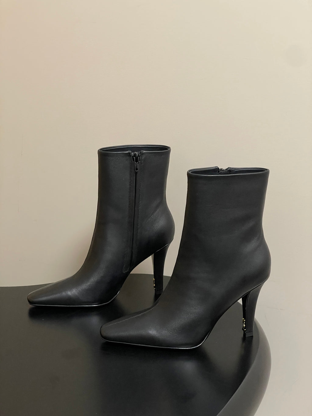 Saint Laurent FW26 Pointed Toe High Heel Boots