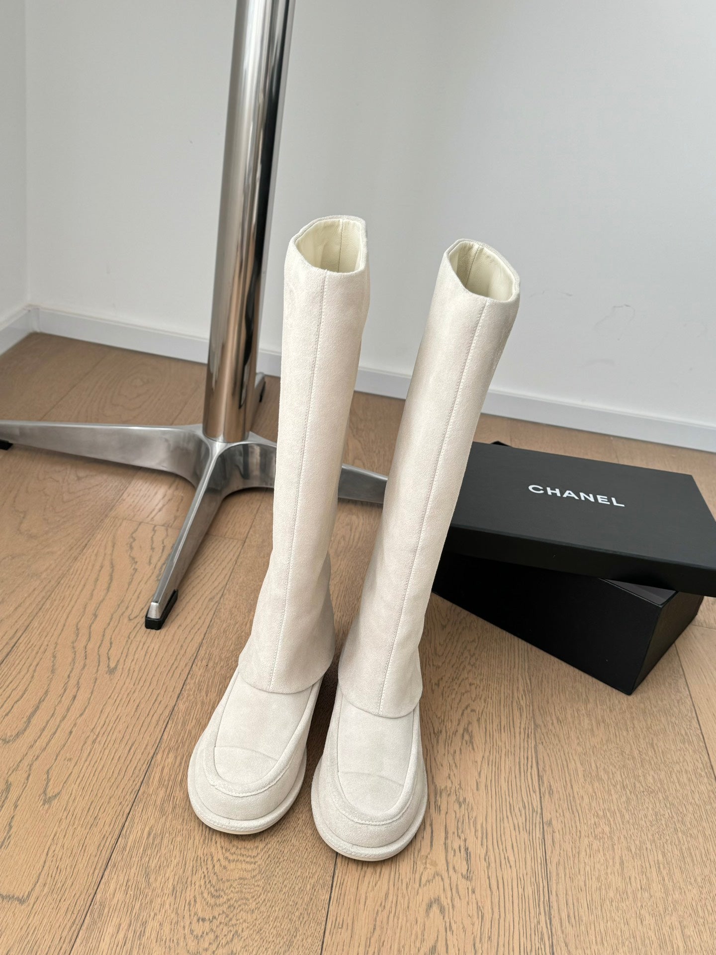 Chanel 25C Spring Collection – Suede Tall Boots
