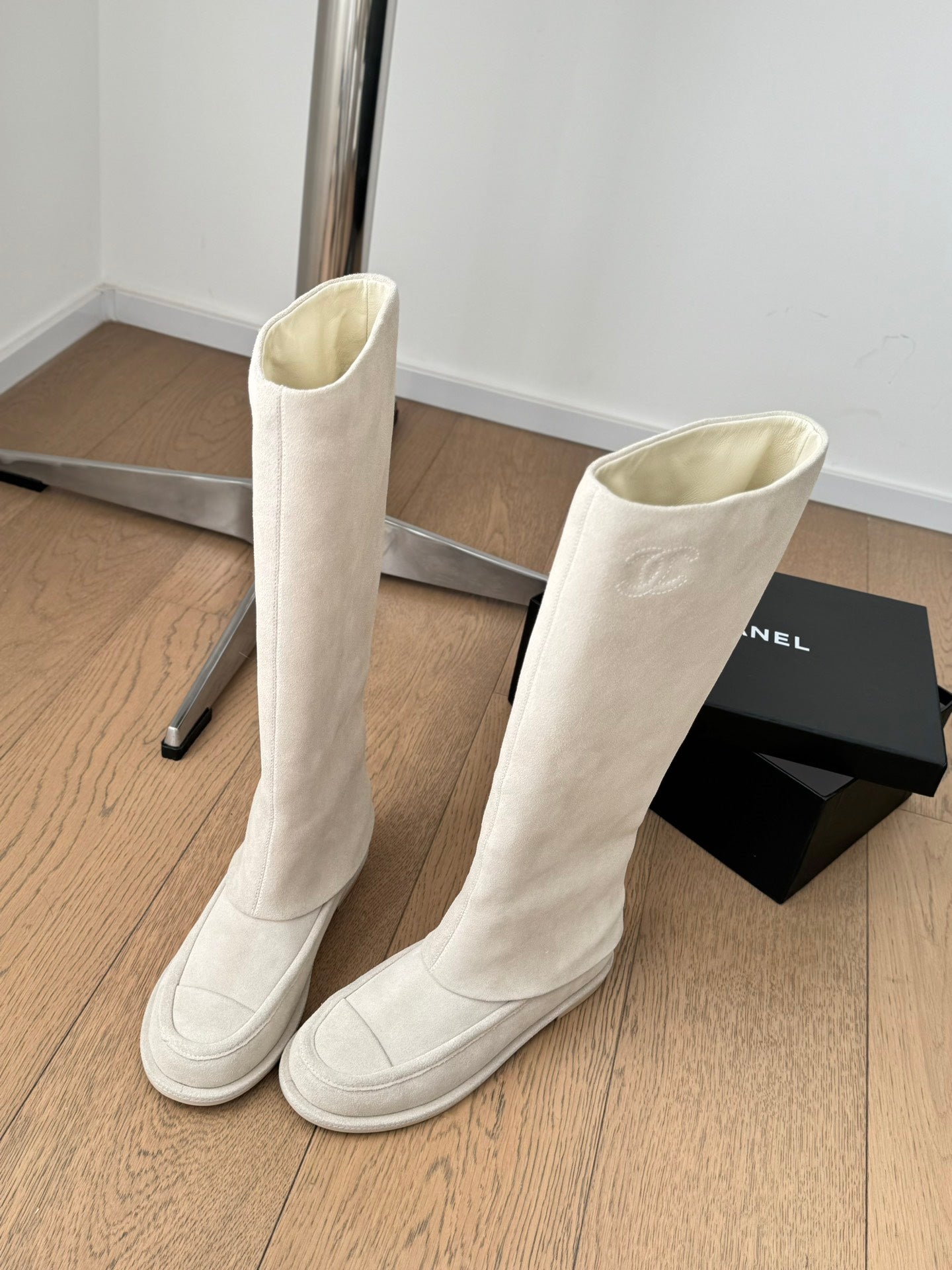Chanel 25C Spring Collection – Suede Tall Boots