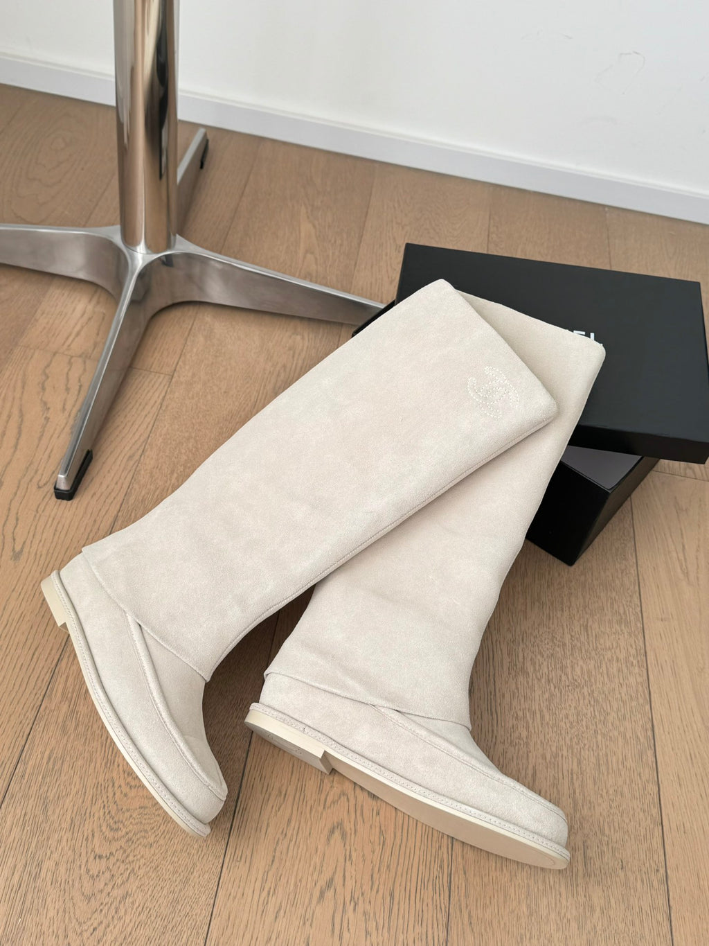 Chanel 25C Spring Collection – Suede Tall Boots