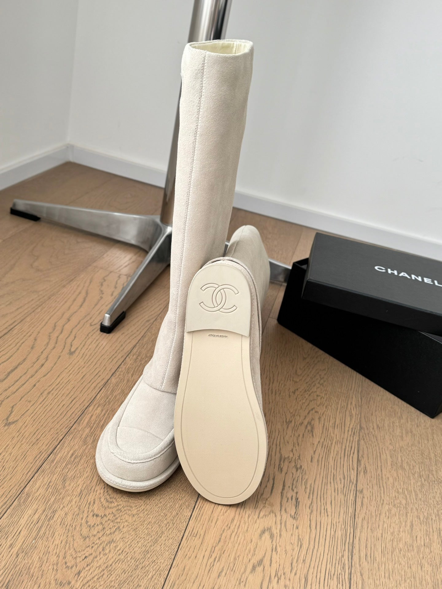 Chanel 25C Spring Collection – Suede Tall Boots