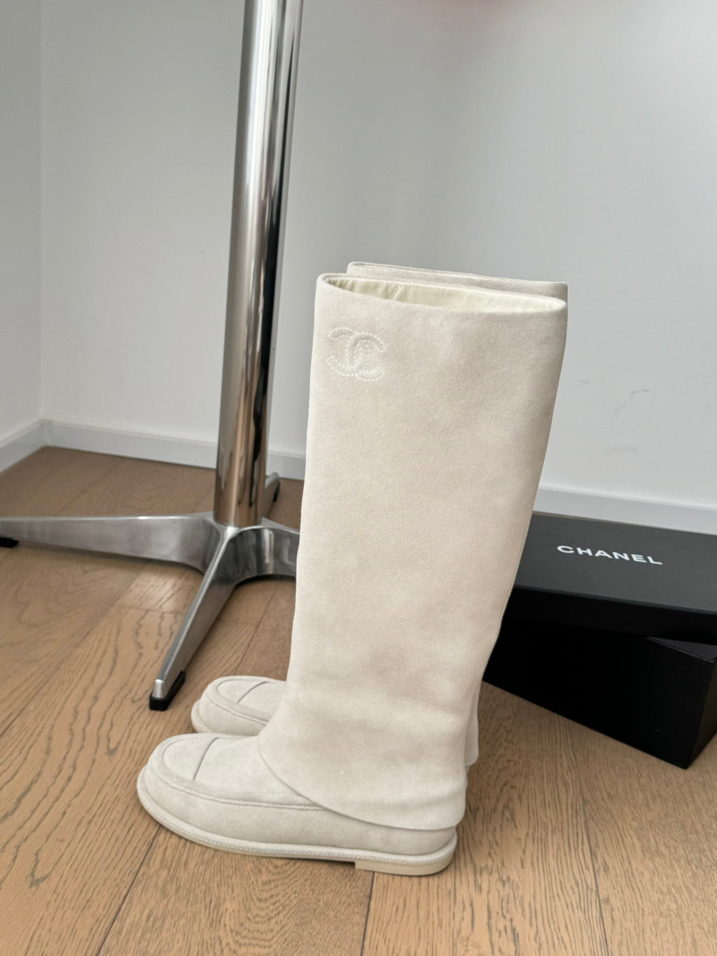 Chanel 25C Spring Collection – Suede Tall Boots