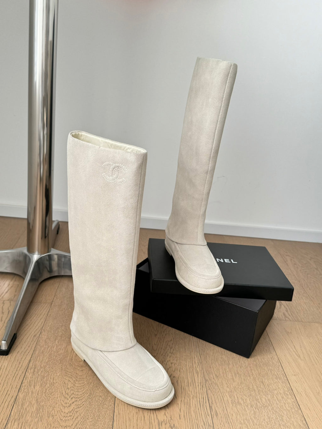 Chanel 25C Spring Collection – Suede Tall Boots