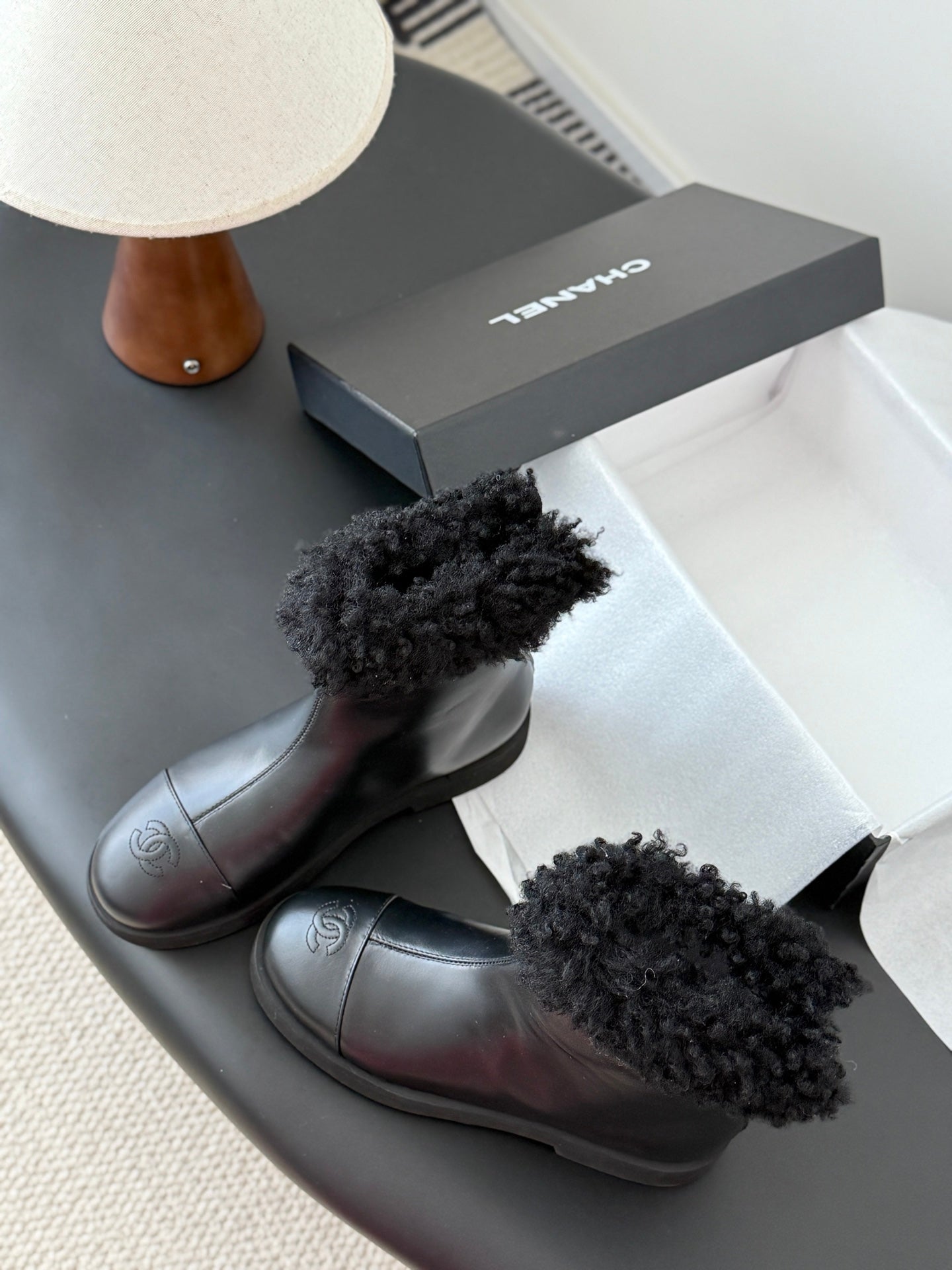 Chanel 26K Sonbahar/Kış Yeni Kar Botları – Siyah