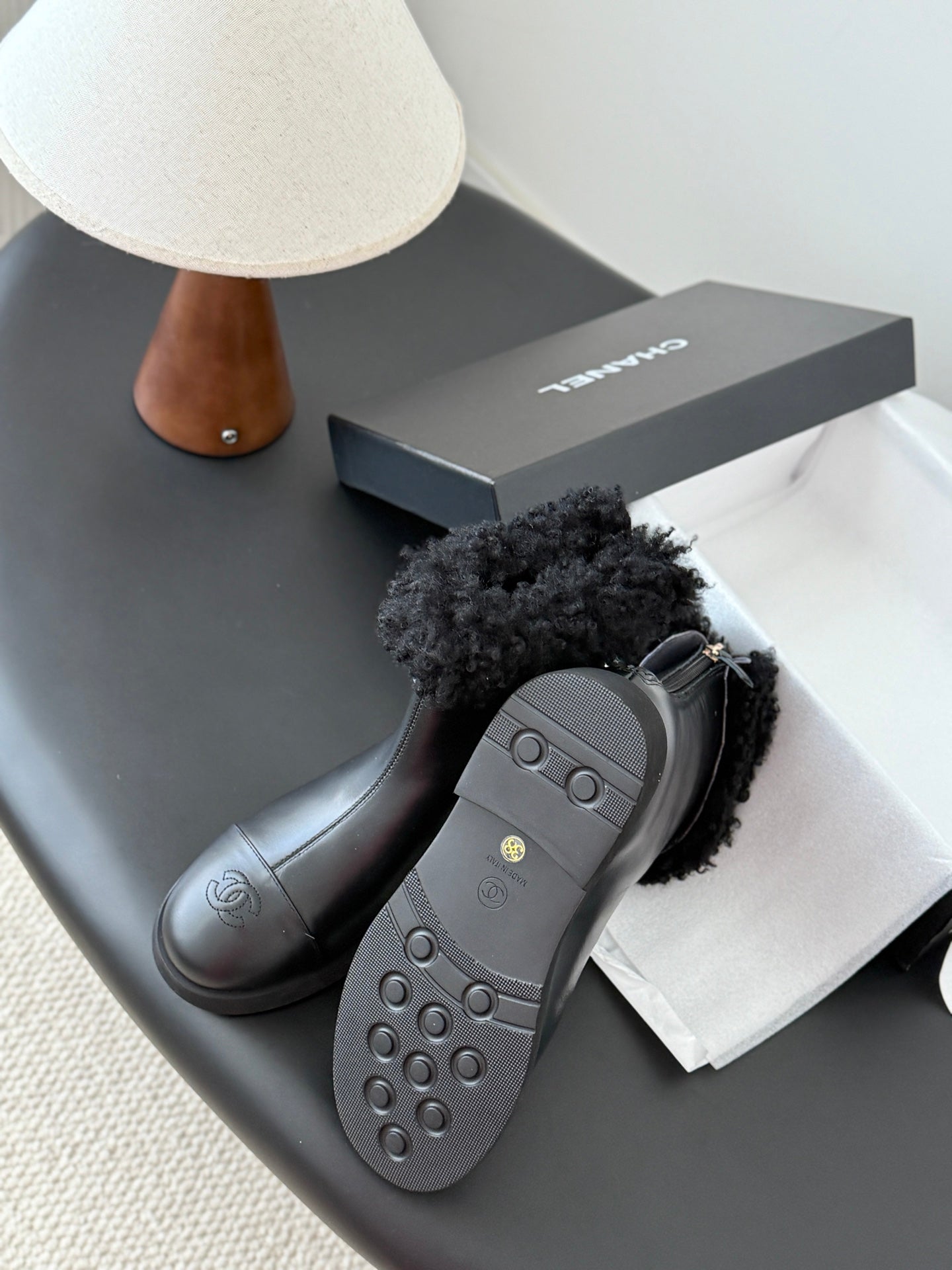 Chanel 26K Sonbahar/Kış Yeni Kar Botları – Siyah