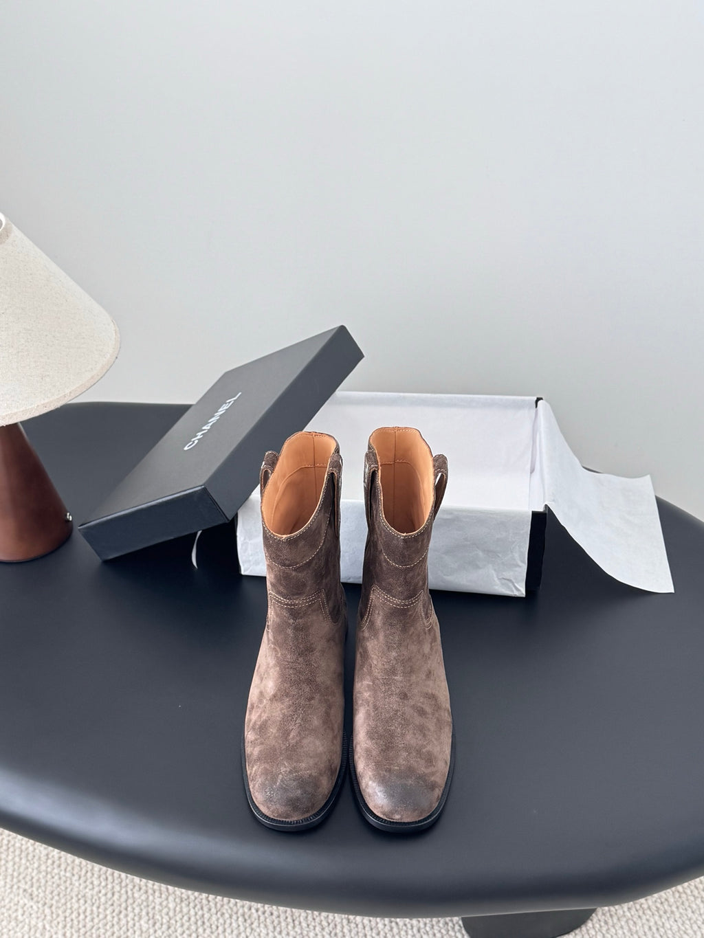 Chanel 26A Métiers d'Art Collection – Suede Ankle Boots