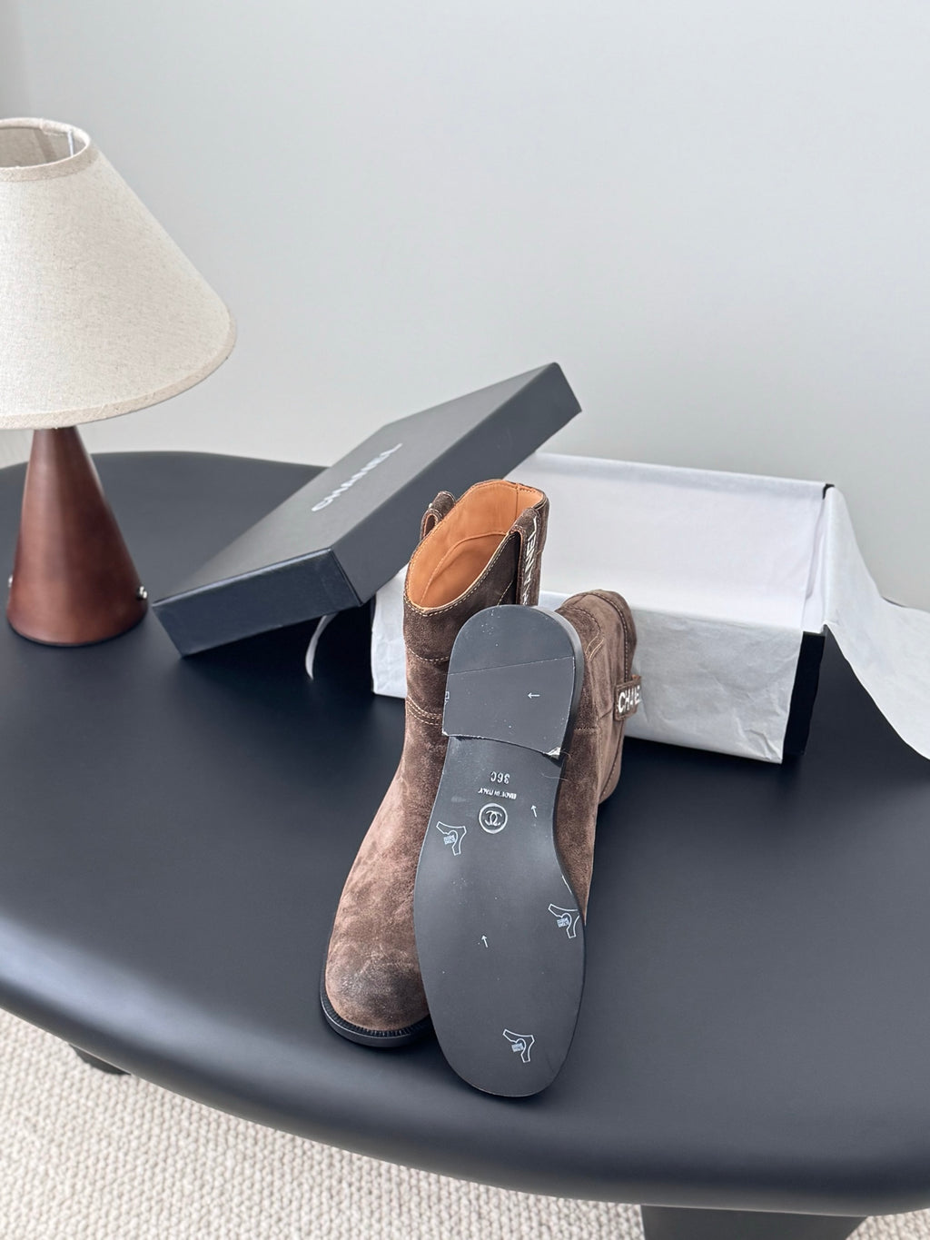 Chanel 26A Métiers d'Art Collection – Suede Ankle Boots