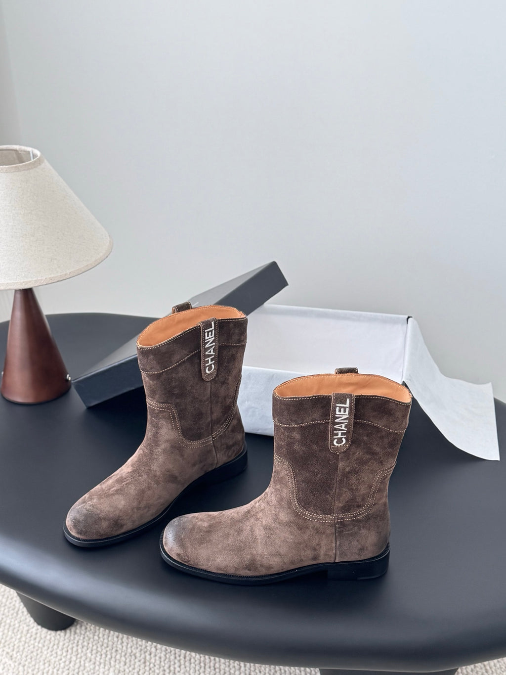 Chanel 26A Métiers d'Art Collection – Suede Ankle Boots