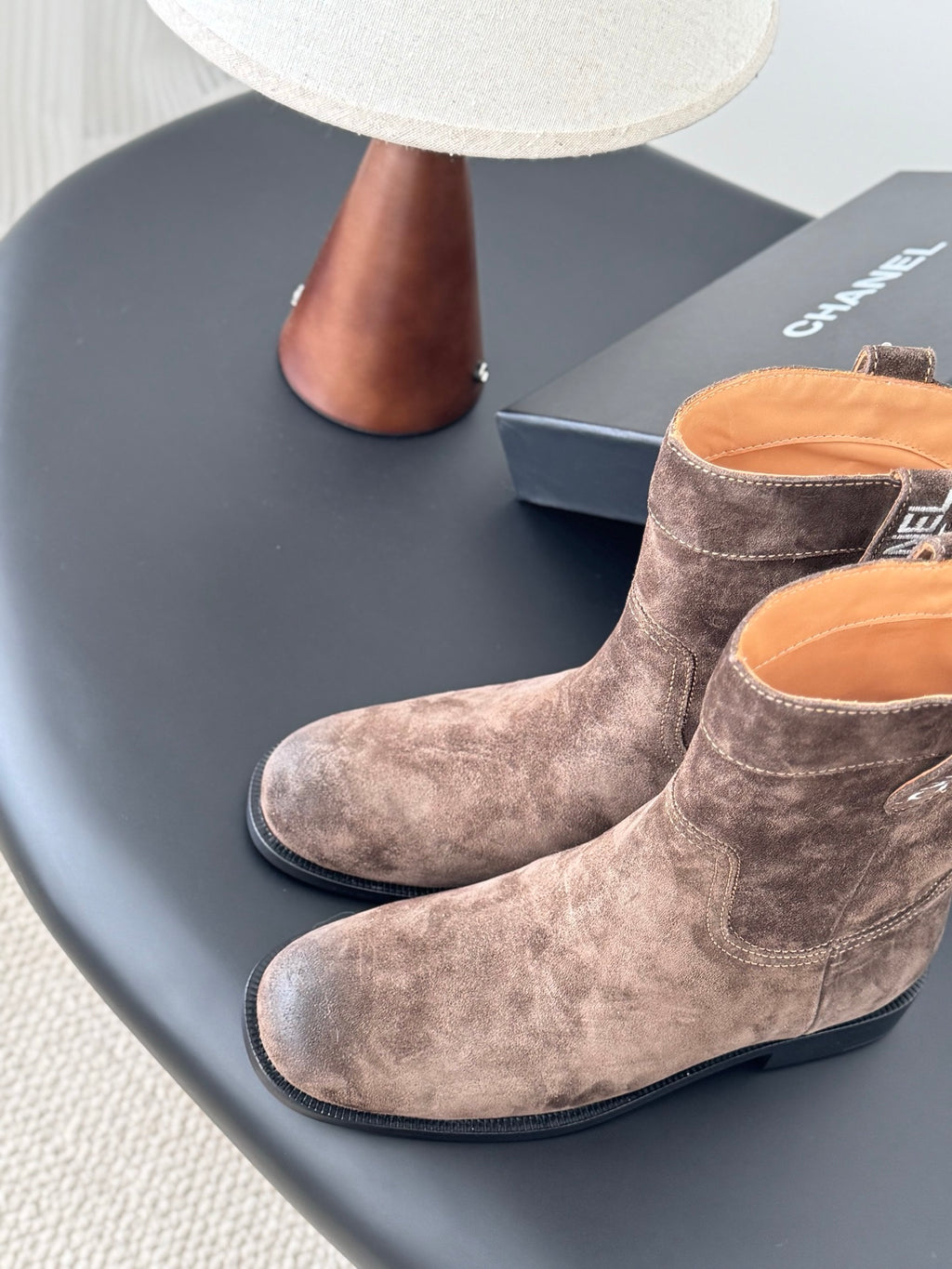 Chanel 26A Métiers d'Art Collection – Suede Ankle Boots