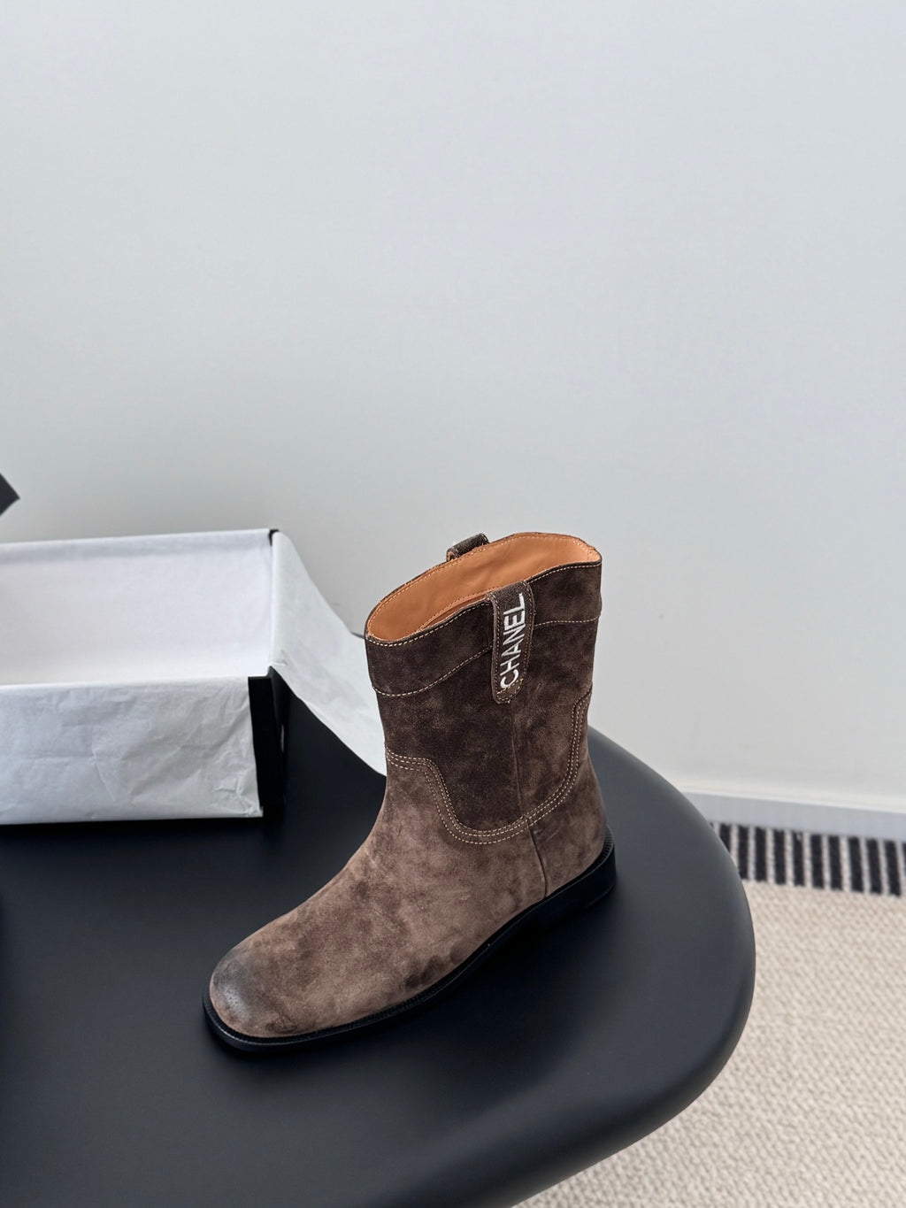 Chanel 26A Métiers d'Art Collection – Suede Ankle Boots