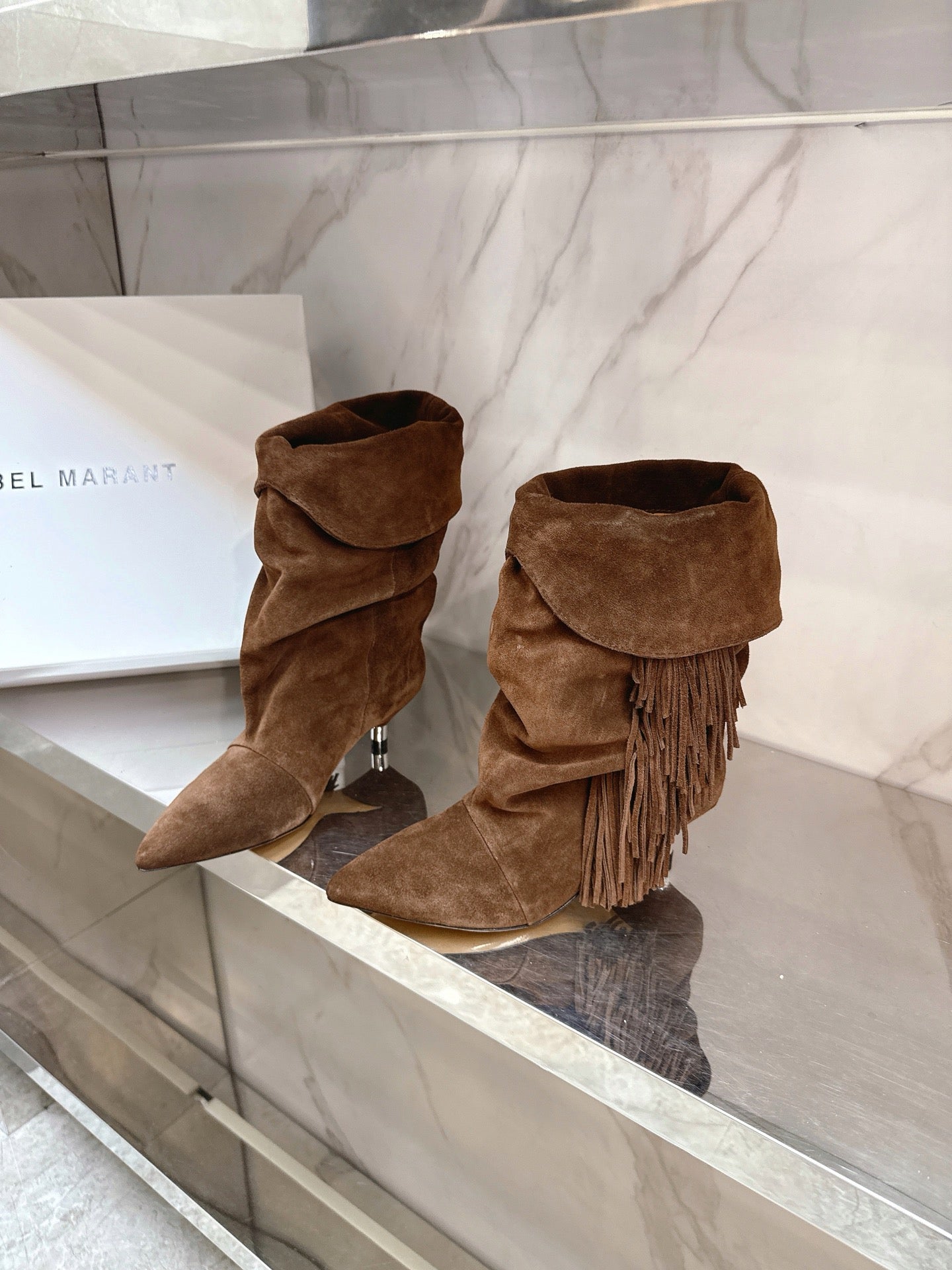 Isabel Marant 2025 Katlı Topuklu Çizme
