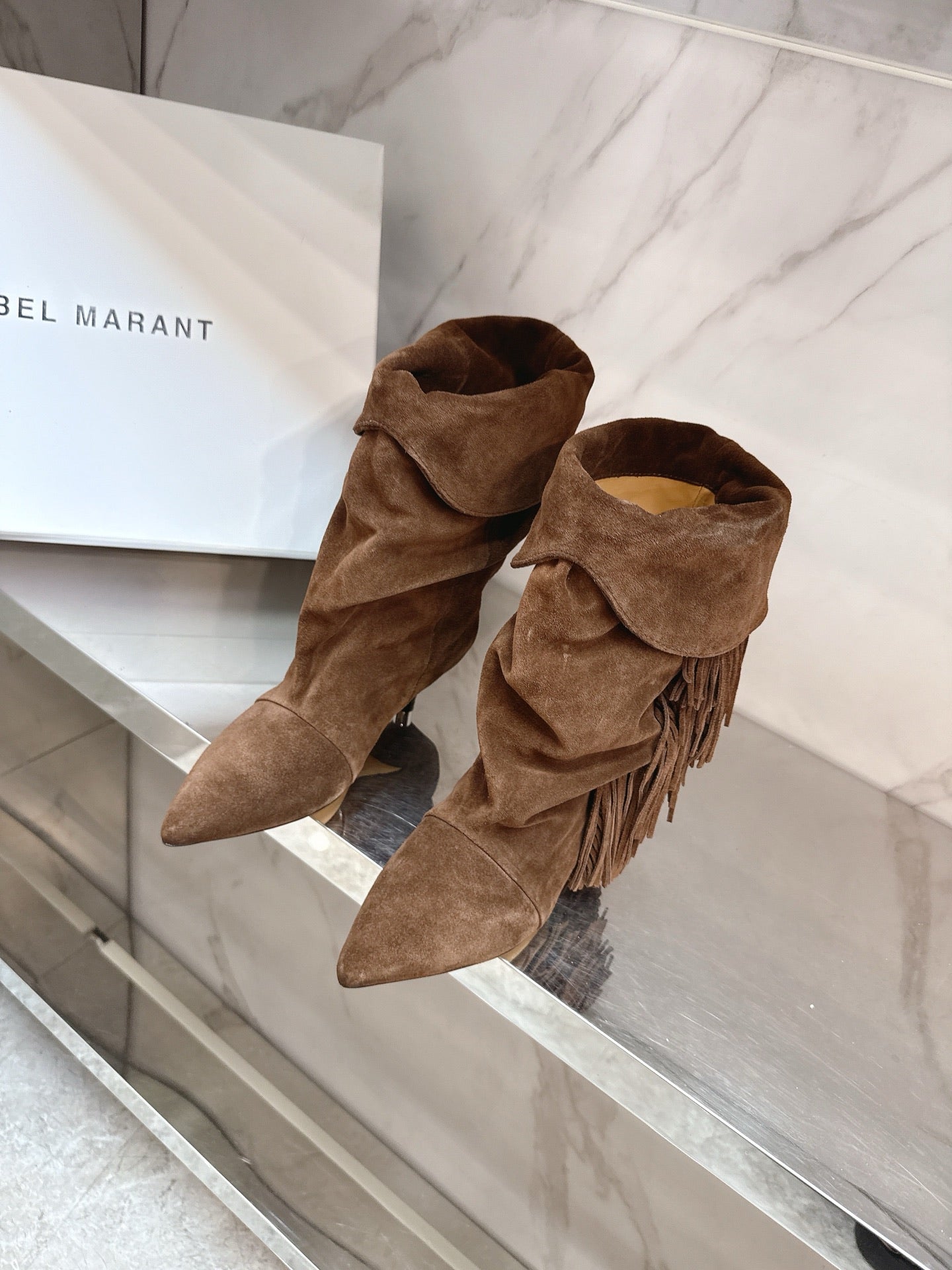 Isabel Marant 2025 Katlı Topuklu Çizme