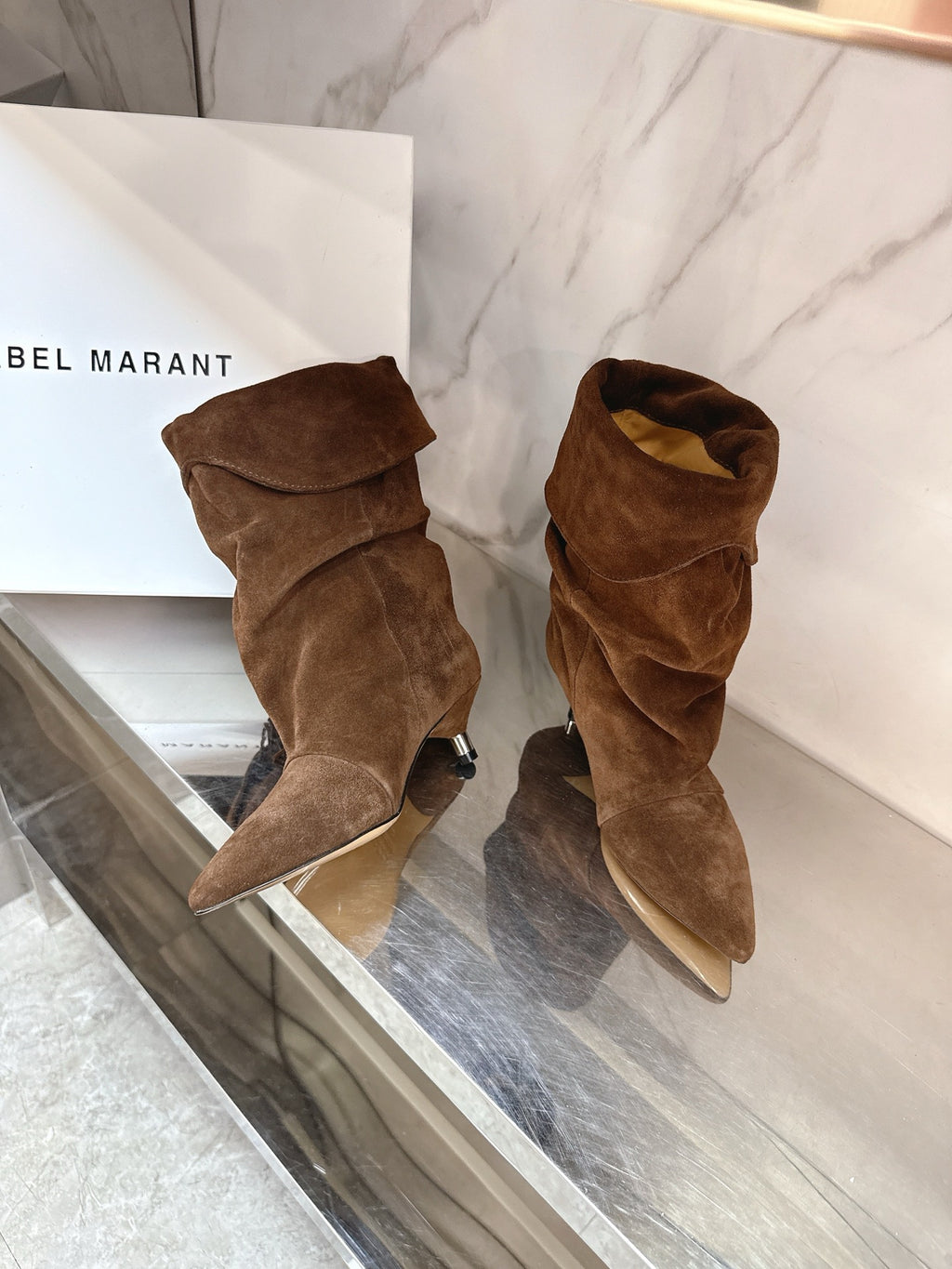 Isabel Marant 2025 Katlı Topuklu Çizme