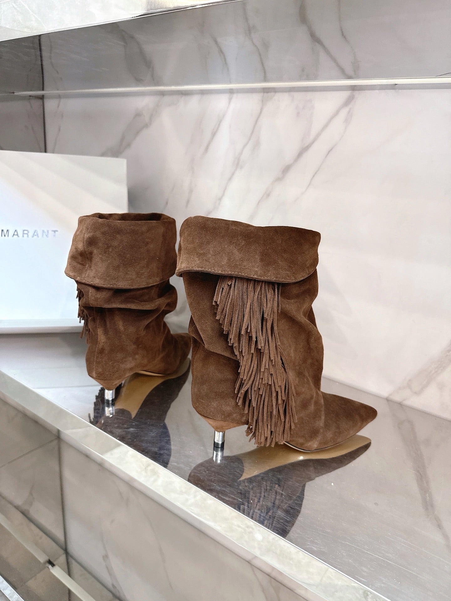Isabel Marant 2025 Katlı Topuklu Çizme