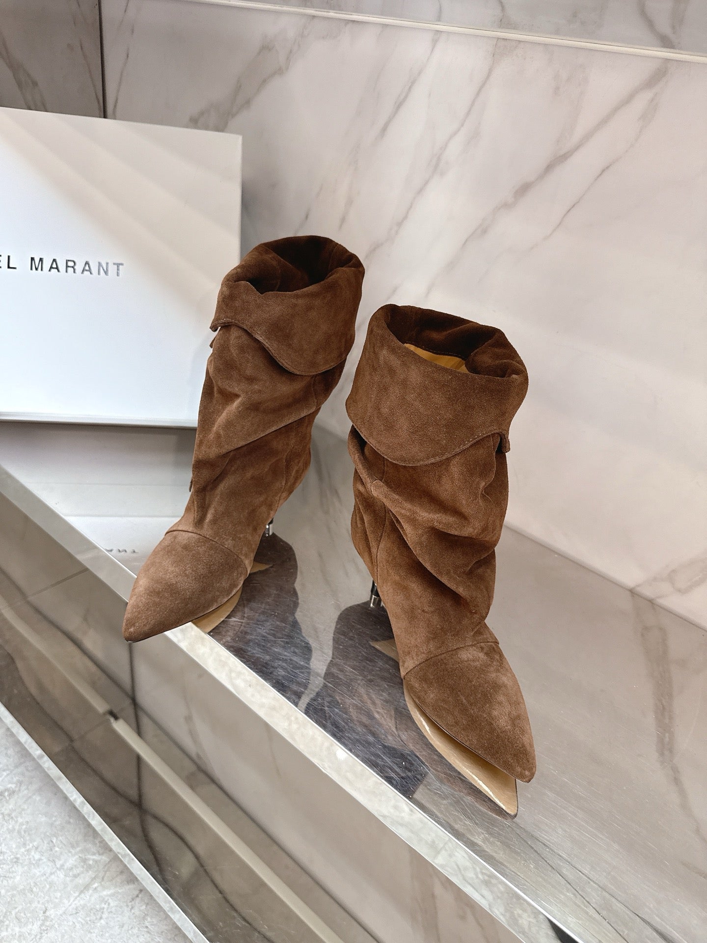 Isabel Marant 2025 Katlı Topuklu Çizme
