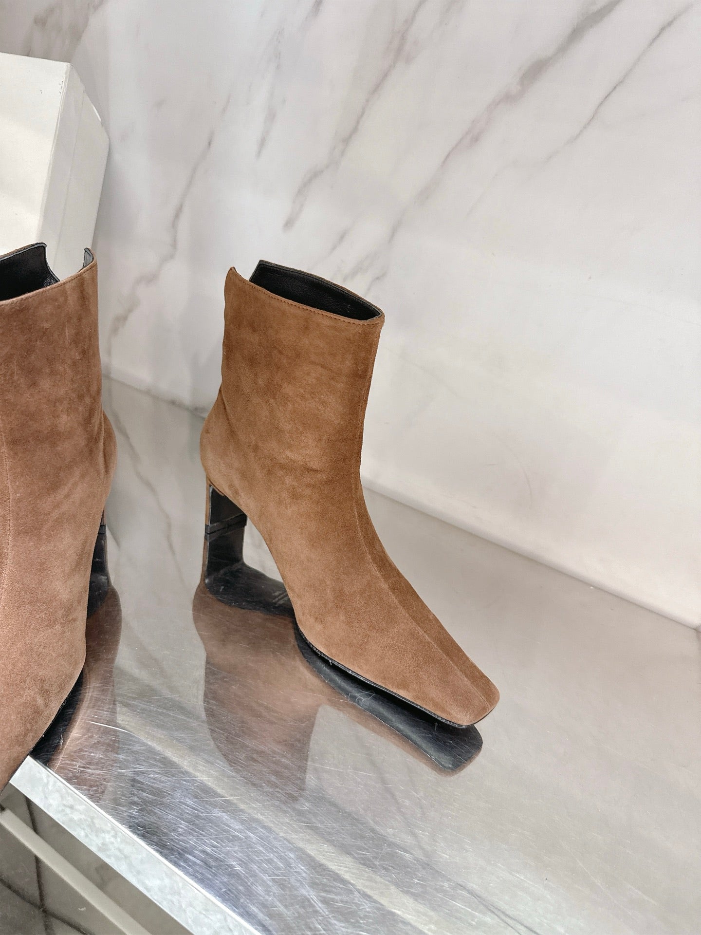 Khaite 2025 Thin Heeled Suede Boots