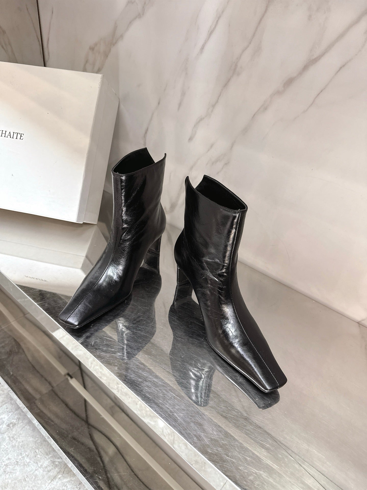 Khaite 2025 Thin Heeled Leather Boots