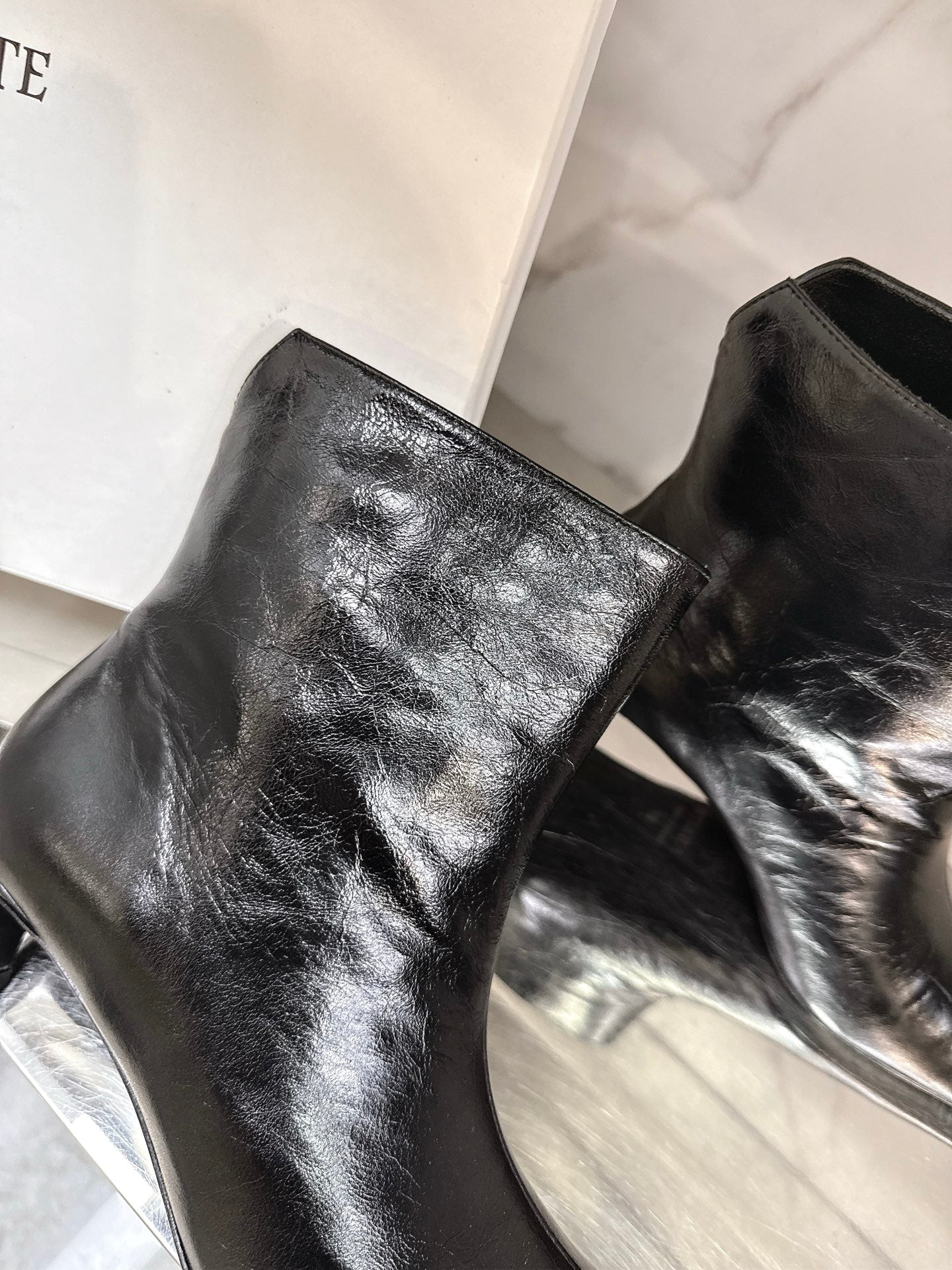 Khaite 2025 Thin Heeled Leather Boots