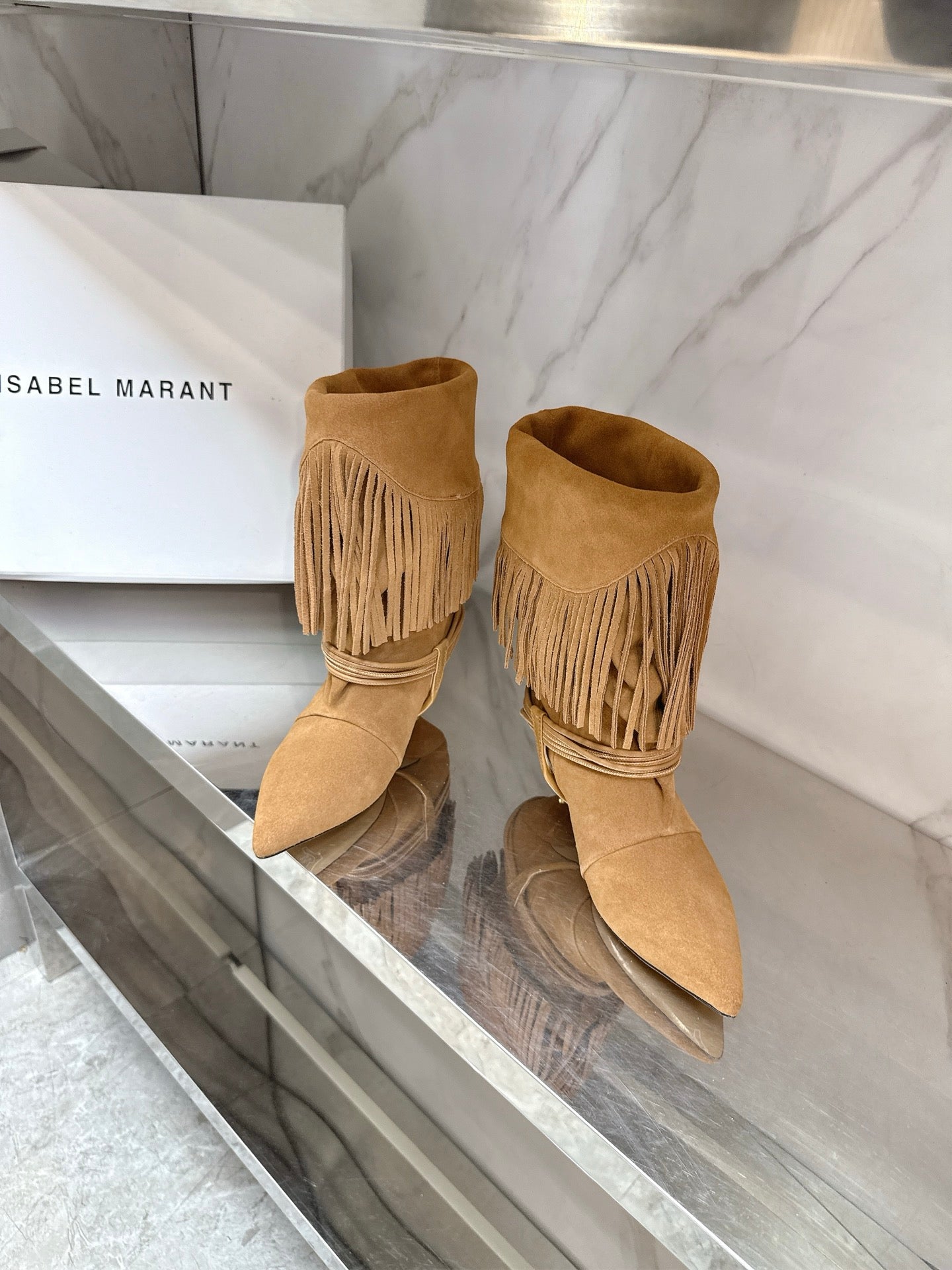 Isabel Marant 2025 Katlı Topuklu Çizme