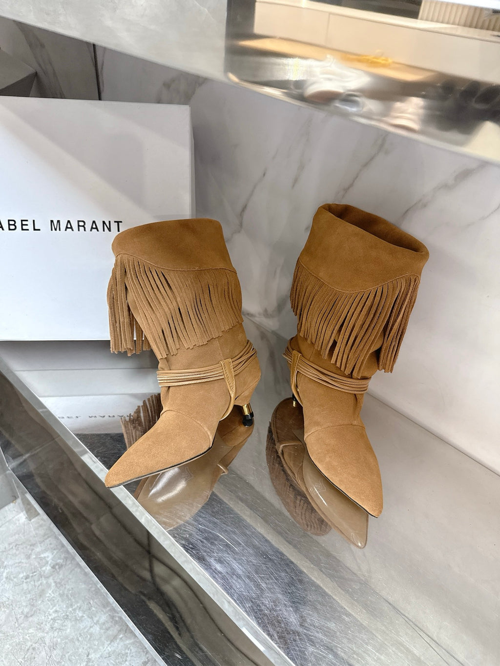 Isabel Marant 2025 Katlı Topuklu Çizme