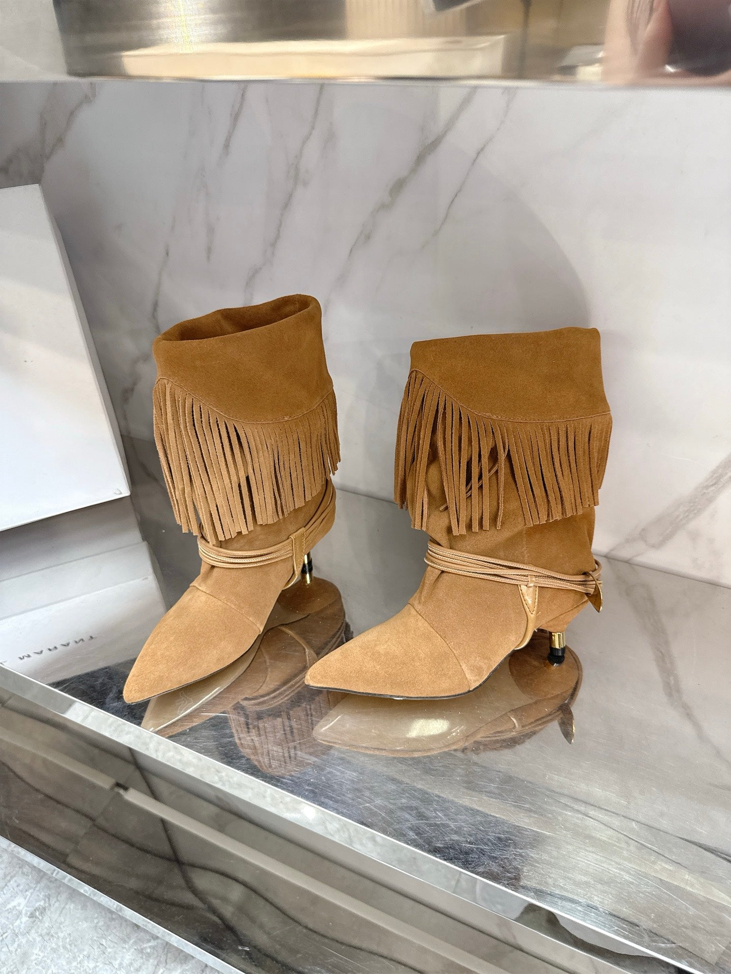 Isabel Marant 2025 Katlı Topuklu Çizme