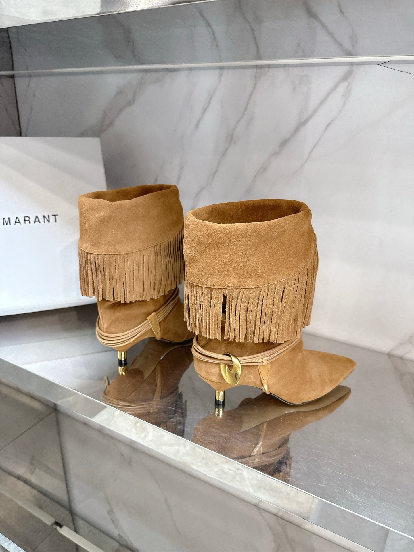 Isabel Marant 2025 Katlı Topuklu Çizme