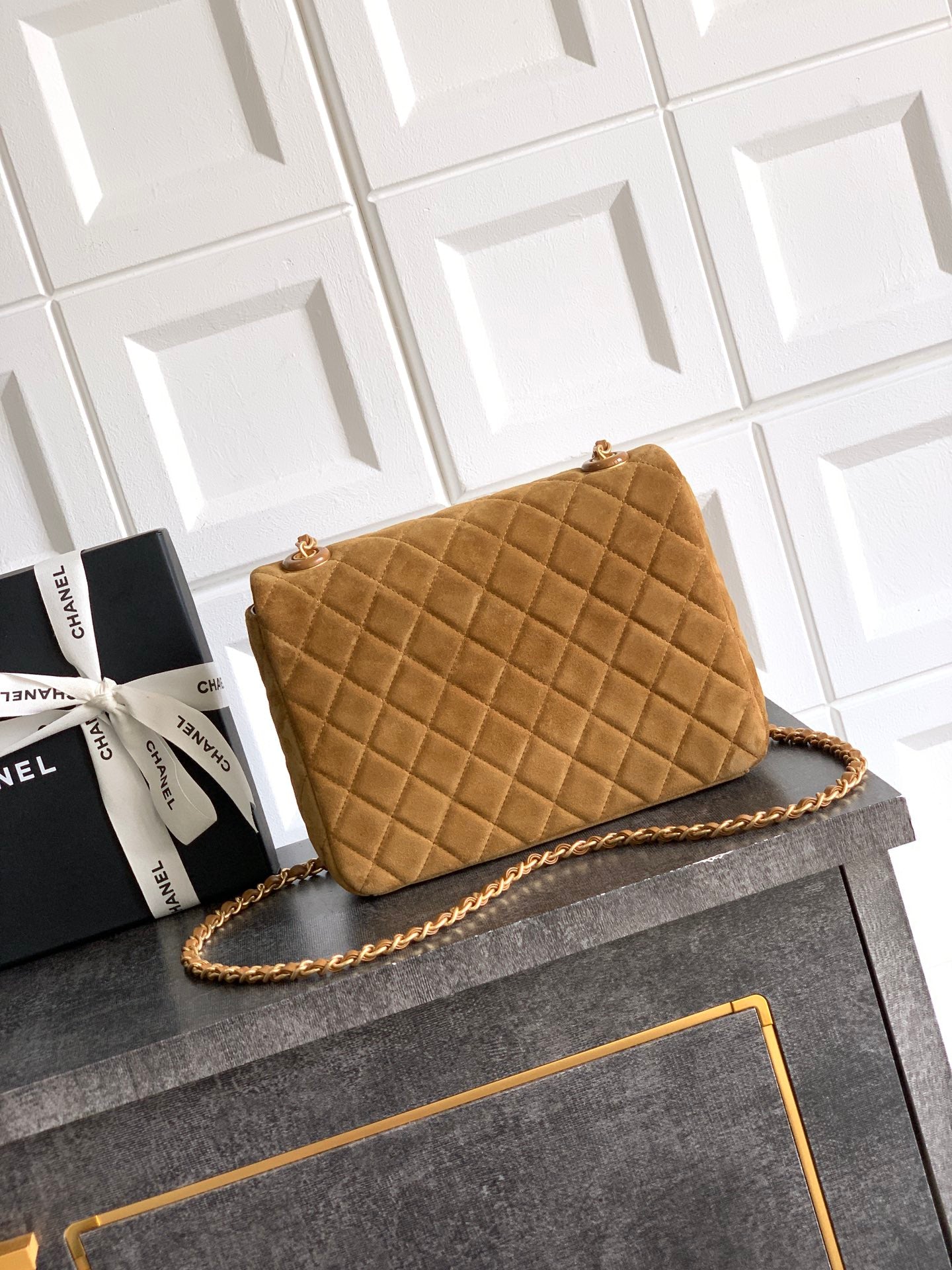 Chanel Brown 26C – Matte &amp; Suede Leather Classic Flap Bag