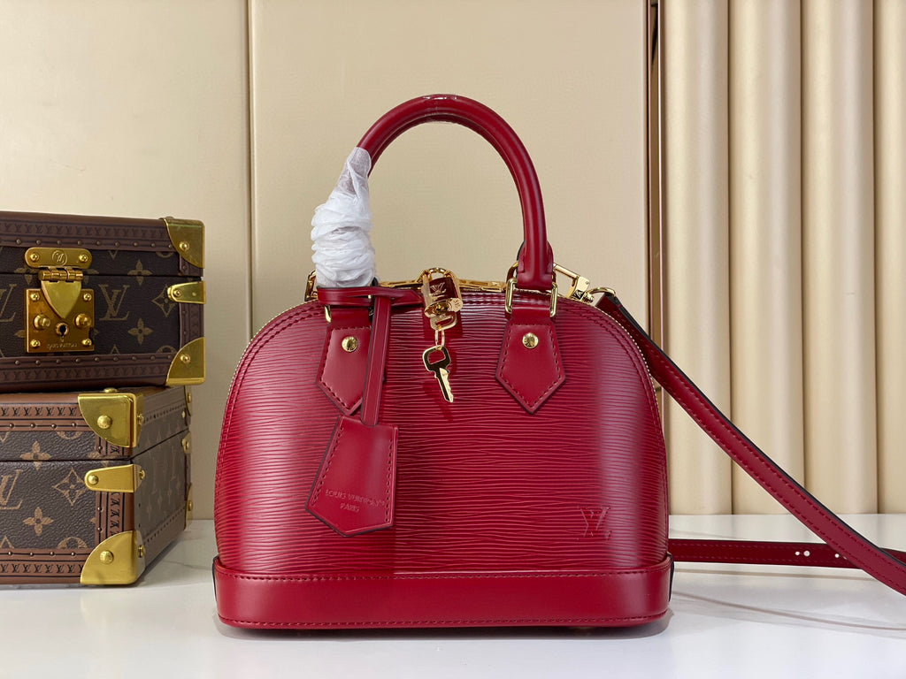 Louis Vuitton Sac Alma BB – M25562 Bordo / Epi Dalga Deri