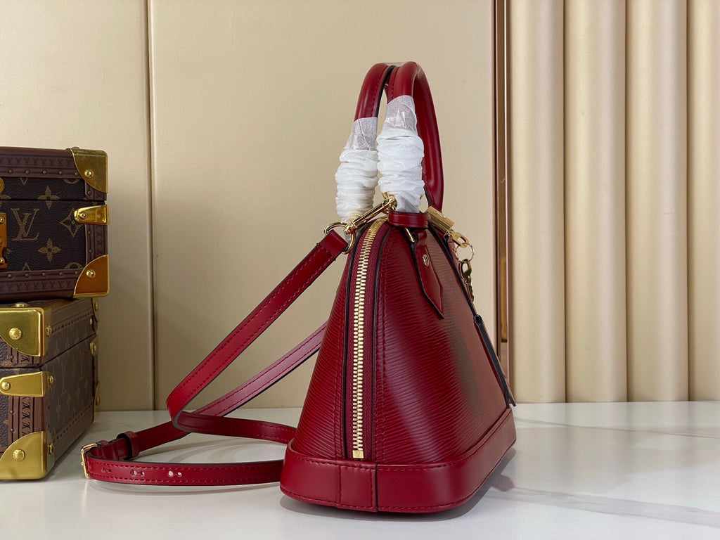 Louis Vuitton Sac Alma BB – M25562 Bordo / Epi Dalga Deri