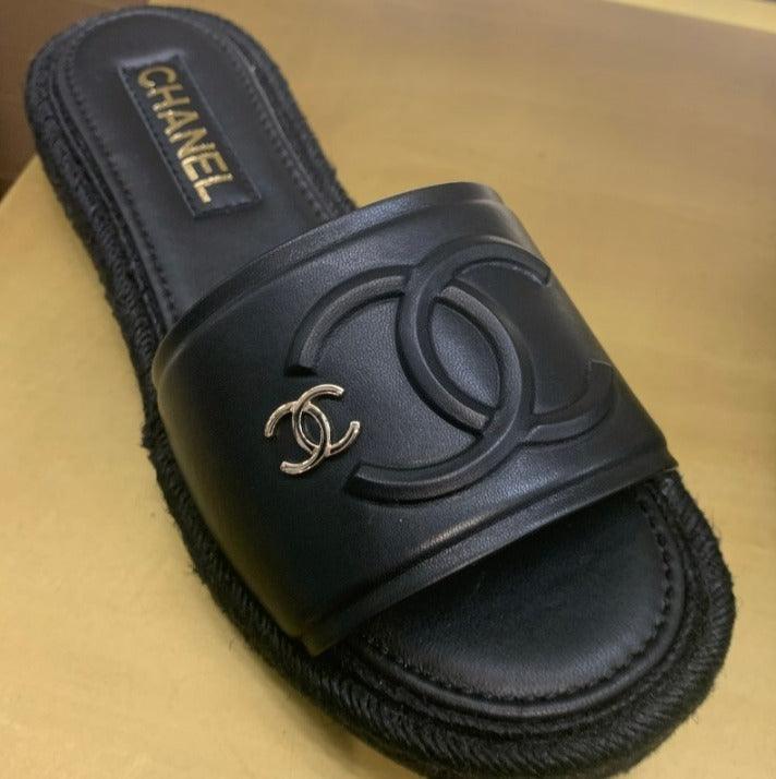 Chanel Kuzu Derisi Espadrille Katır Sandalet - Glimmer of Luxury