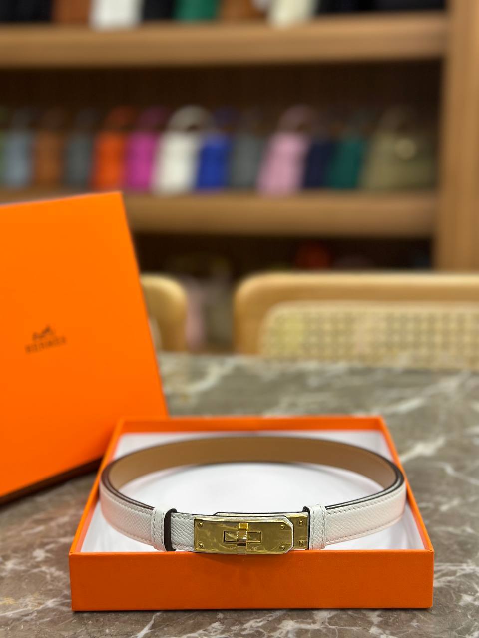 Hermes Deri Bel Kemeri - Glimmer of Luxury