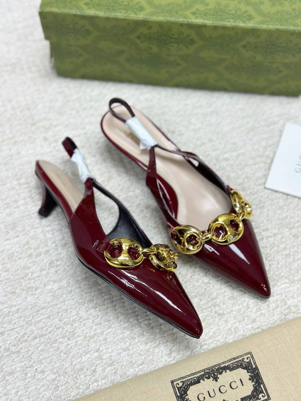 Gucci Marina Chain Backless Shoes