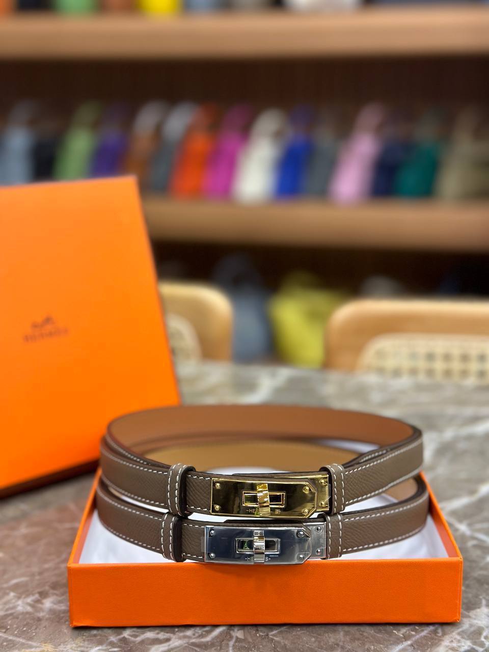 Hermes Deri Bel Kemeri - Glimmer of Luxury