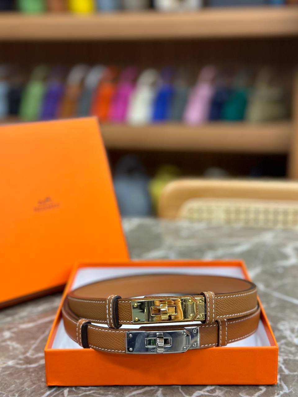 Hermes Deri Bel Kemeri - Glimmer of Luxury