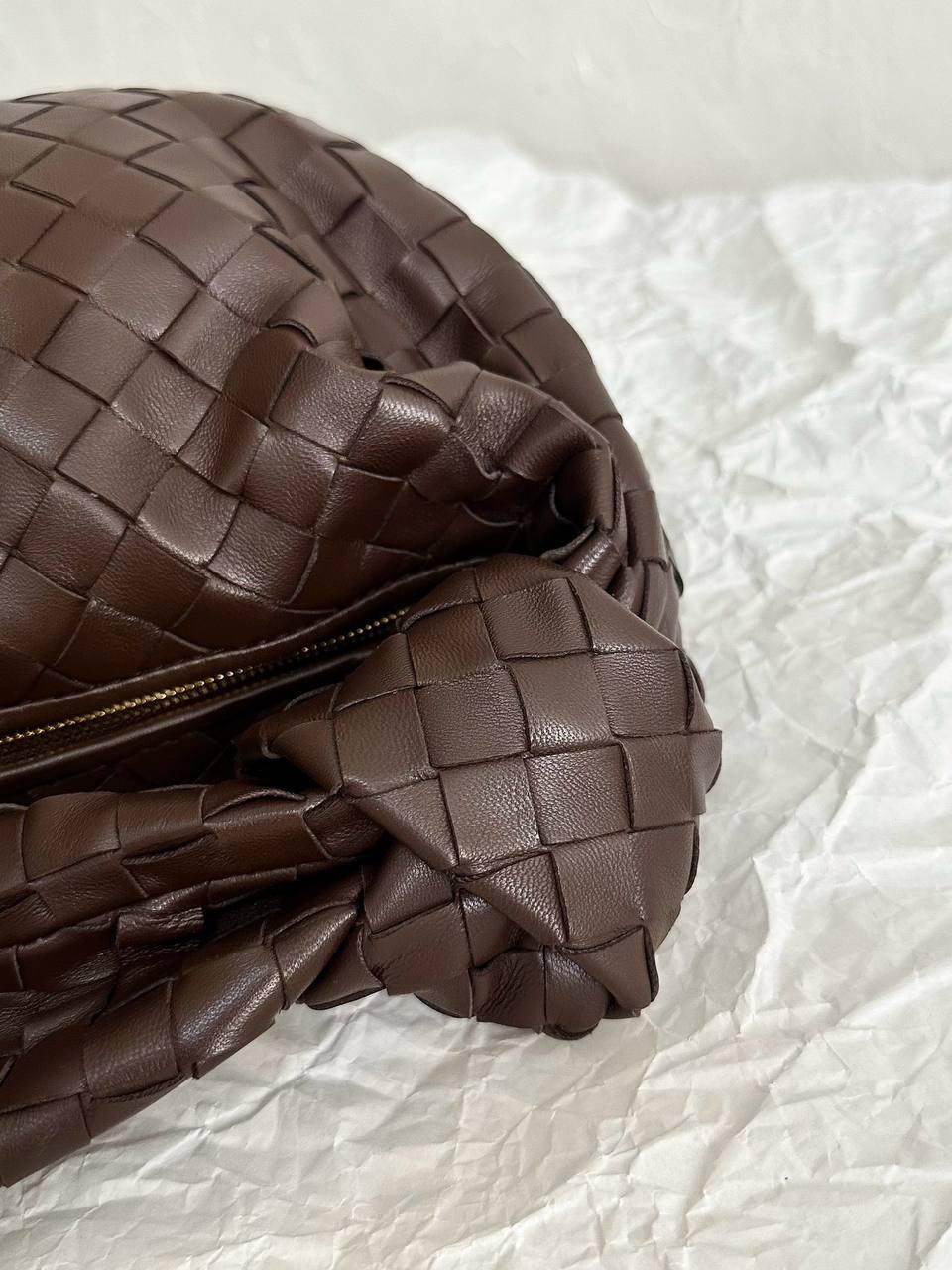Bottega Veneta Küçük Jodie Koyu Kahverengi Kadın Deri Çanta - Glimmer of Luxury