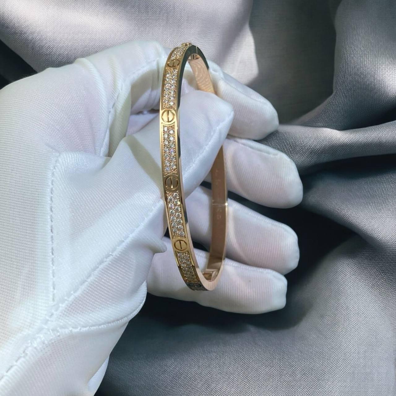 Cartier Love Pırlanta Bileklik, Beden 17 - Glimmer of Luxury