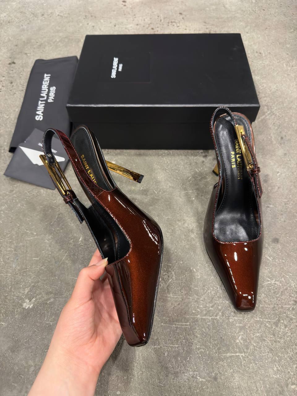 Saint Laurent Lee Arkadan Bağlamalı Topuklu Ayakkabı - Glimmer of Luxury