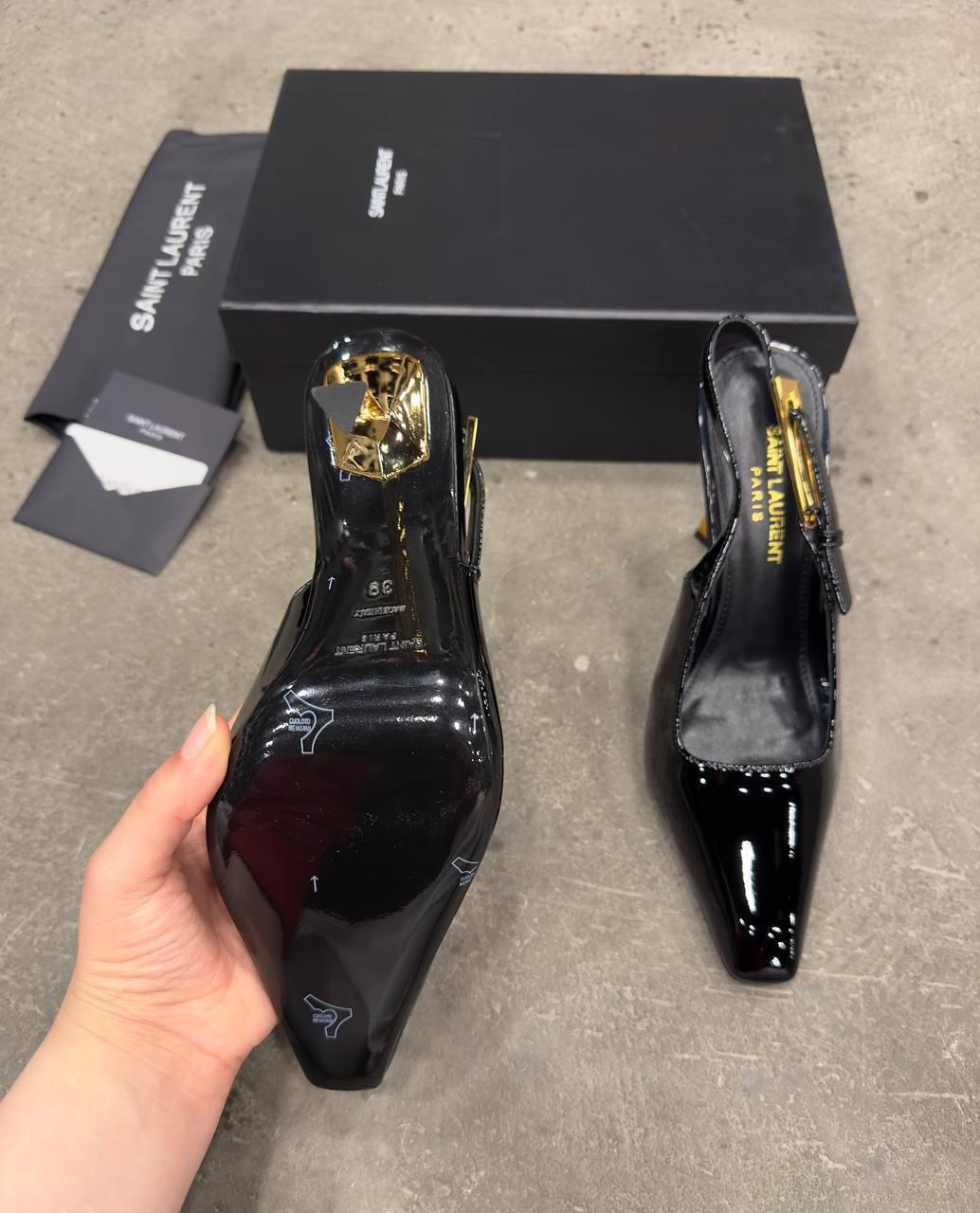 Saint Laurent Lee Arkadan Bağlamalı Topuklu Ayakkabı - Glimmer of Luxury