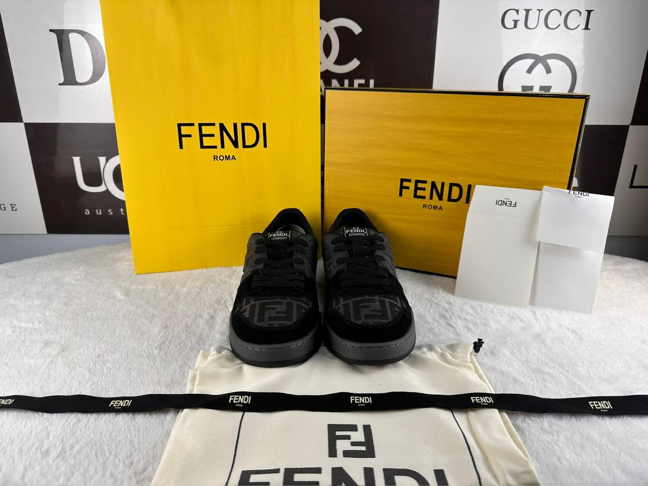 Fendi FF Erkek Match Sneaker - Glimmer of Luxury