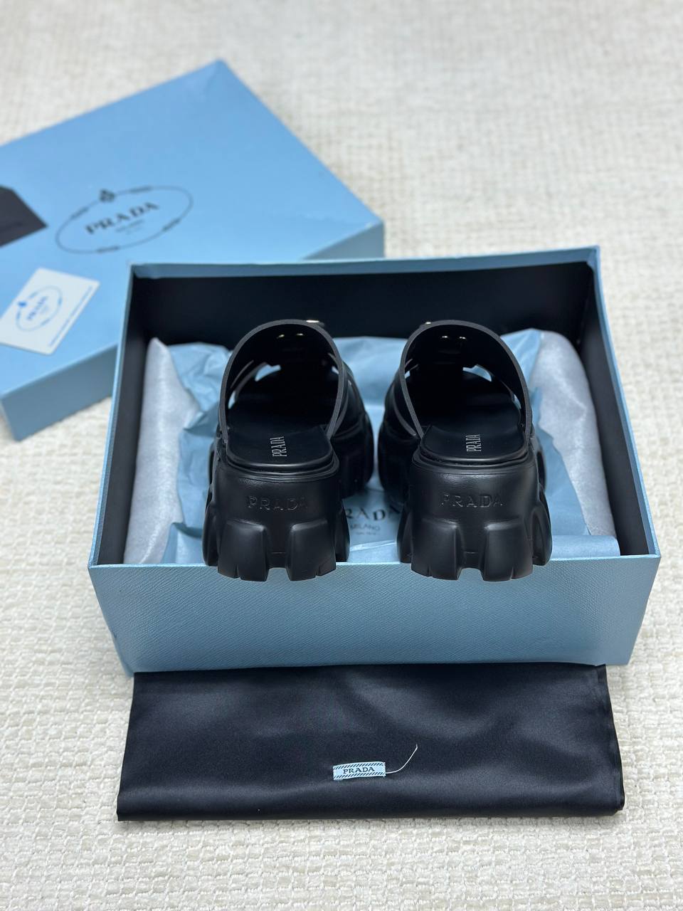 Prada Monolith Slippers