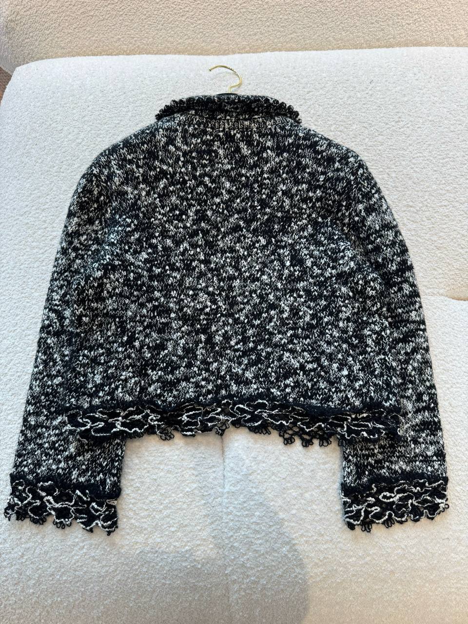 Chanel 25B Plaid Pattern Tweed Jacket