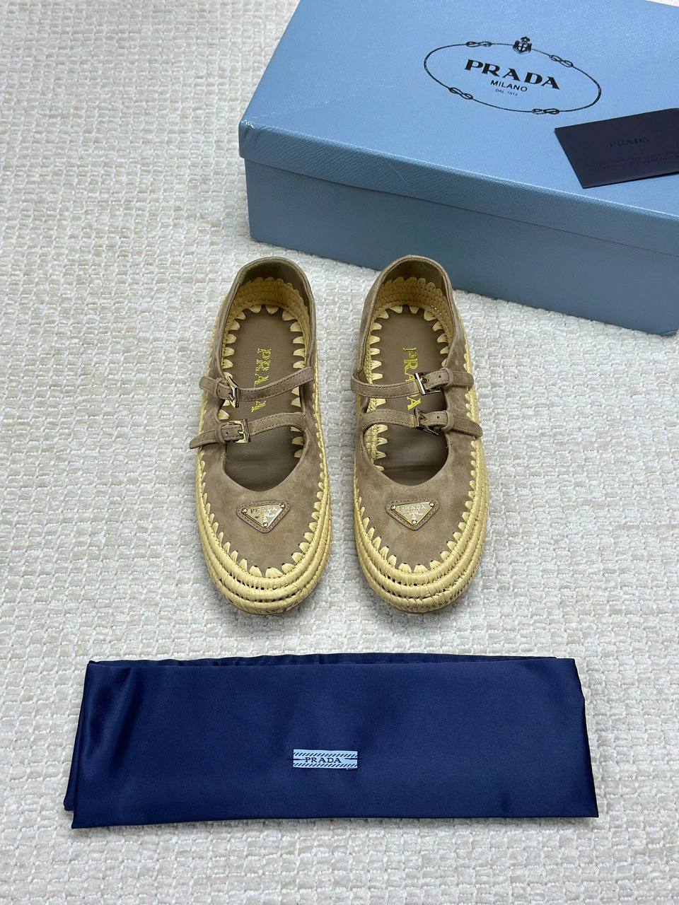 Prada Suede Ballerina
