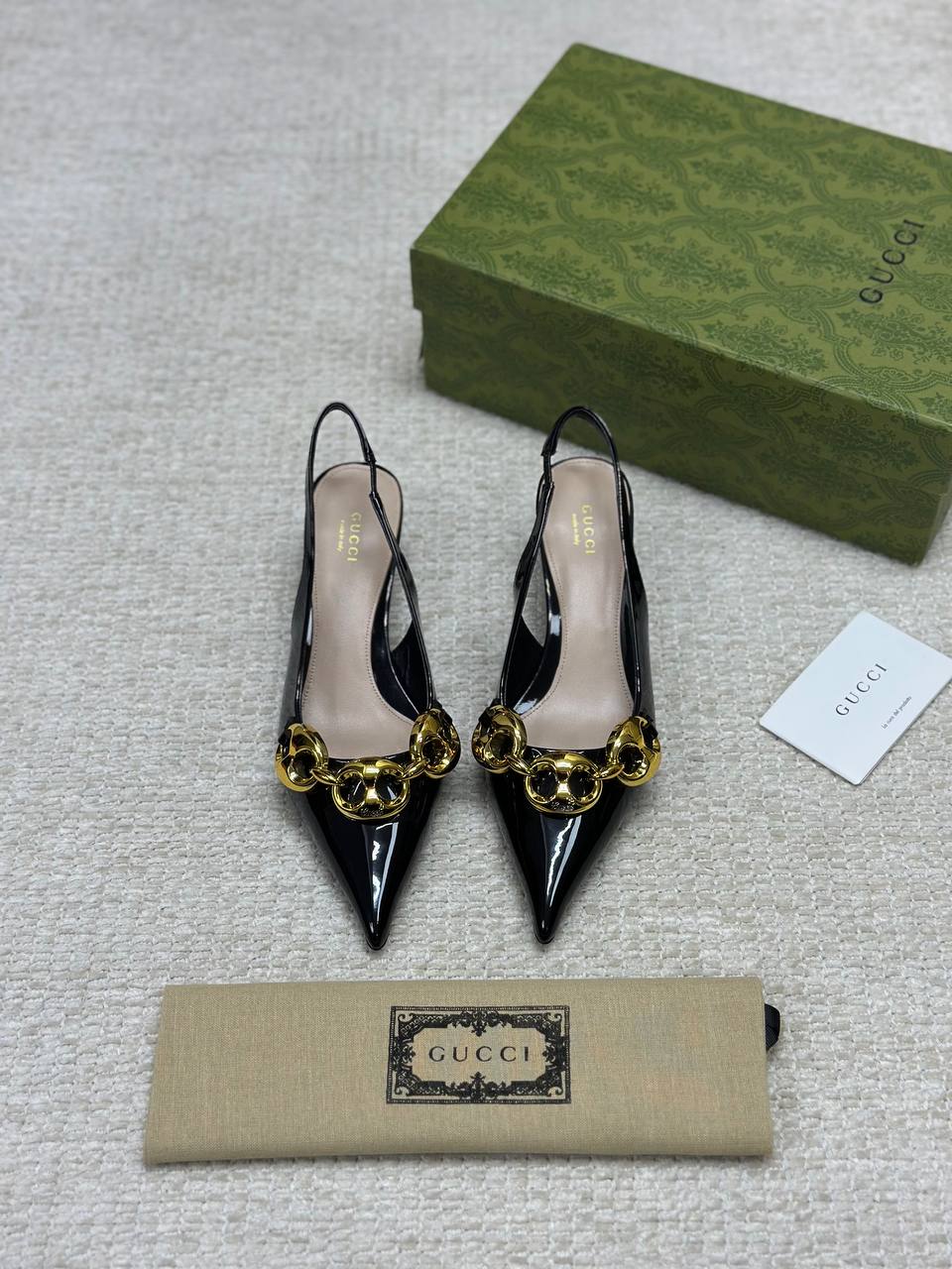 Gucci Marina Chain Backless Shoes