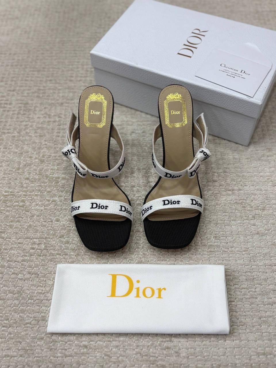 Christian Dior Sandals Gem Fabric