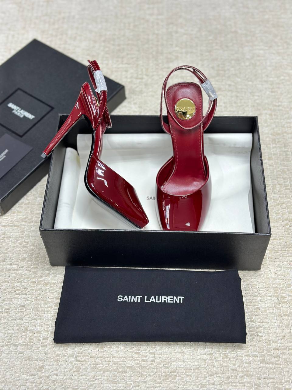 Saint Laurent La Scandale Heeled Patent