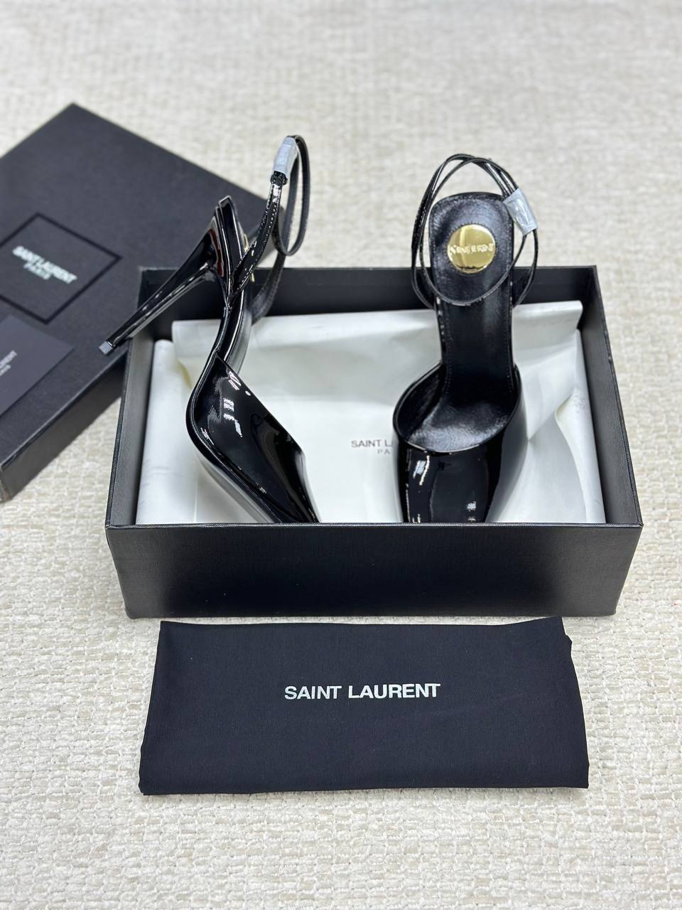 Saint Laurent La Scandale Heeled Patent
