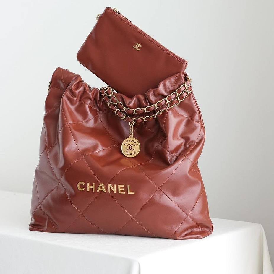 Chanel 22 Mini Çanta Kahverengi - Glimmer of Luxury