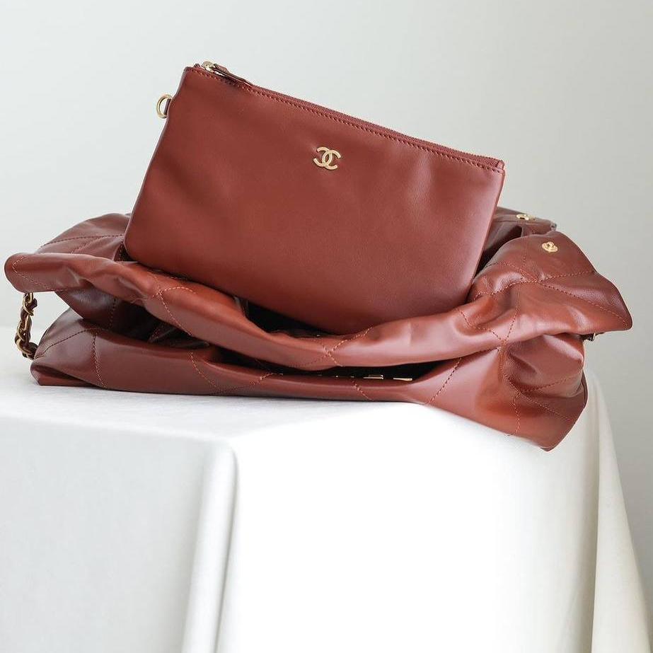 Chanel 22 Mini Çanta Kahverengi - Glimmer of Luxury