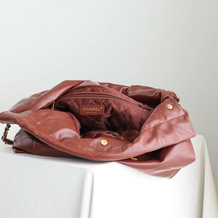 Chanel 22 Mini Çanta Kahverengi - Glimmer of Luxury